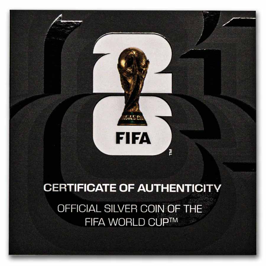 2026 Solomon Islands 3 oz Silver FIFA World Cup™ Ball Shaped Coin